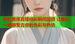 彩虹男孩直播精彩瞬间回顾 让我们一起感受青春的色彩与热情