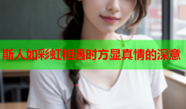 斯人如彩虹相遇时方显真情的深意