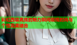 彩虹西装男孩的魅力瞬间展现时尚与个性完美结合