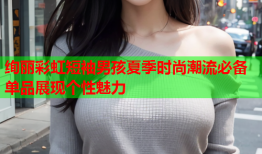 绚丽彩虹短袖男孩夏季时尚潮流必备单品展现个性魅力