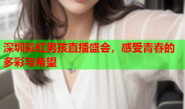 深圳彩虹男孩直播盛会，感受青春的多彩与希望