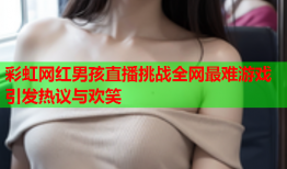 彩虹网红男孩直播挑战全网最难游戏引发热议与欢笑