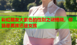 彩虹朋友大紫色的性别之谜揭晓，你猜是男孩还是女孩