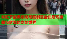 彩虹下的男孩简笔画创意合集展现童趣与梦想的奇妙世界