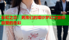 彩虹之恋：男孩们的婚纱梦幻之旅绽放爱的色彩