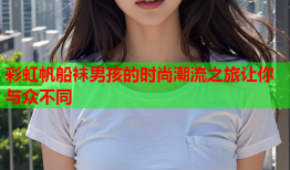 彩虹帆船袜男孩的时尚潮流之旅让你与众不同