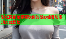 彩虹男孩暗示喜欢你的微妙信号与表现方式揭秘