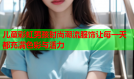 儿童彩虹男孩时尚潮流服饰让每一天都充满色彩与活力