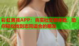 彩虹男孩APP：真实社交新体验，助你轻松找到志同道合的朋友