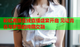 彩虹男孩在线直播盛宴开启 见证青春与梦想的绚丽交融