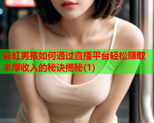 彩虹男孩如何通过直播平台轻松赚取丰厚收入的秘诀揭秘(1)