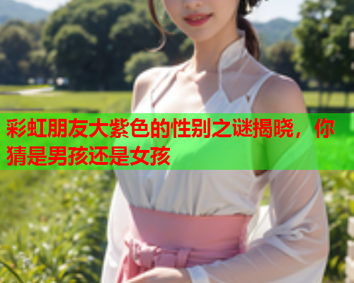 彩虹朋友大紫色的性别之谜揭晓，你猜是男孩还是女孩