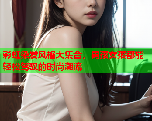 彩虹染发风格大集合，男孩女孩都能轻松驾驭的时尚潮流