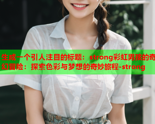 生成一个引人注目的标题：strong彩虹男孩的奇幻冒险：探索色彩与梦想的奇妙旅程-strong